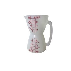 Vintage TUPPERWARE 1970s Measuring Cup 2 Cup Wet Dry Pour Spout